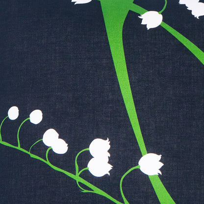 Rare Vintage Elegant Christian Dior Lily of the Valley Designer Silk Pillow | Chic Floral Decor | 20" x 20" x 8"