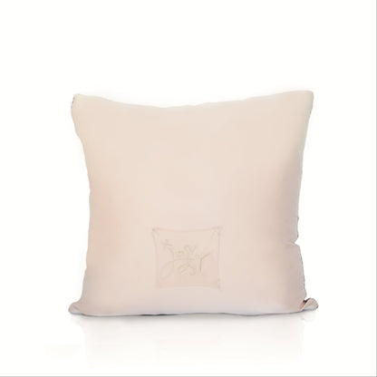 Rare Vintage Elegant Salvatore Ferragamo Iris Floral Print Silk Pillow | Luxurious Italian Decor | 16" x 16" x 8"