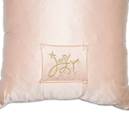 Rare Vintage Luxurious Exclusive Christian Dior Robotic Figures & Tropical Floral Designer Silk Pillow | High-Fashion Art Decor | 22" x 22" x 8"